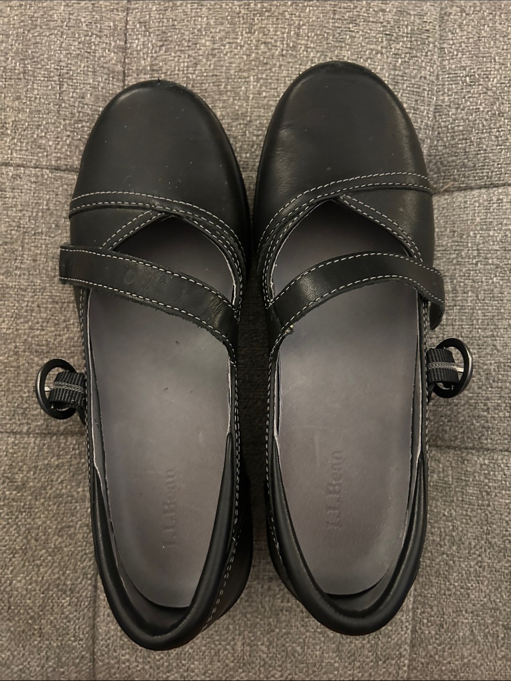 LL Bean Women's Mary Jane Comfort Flats - black